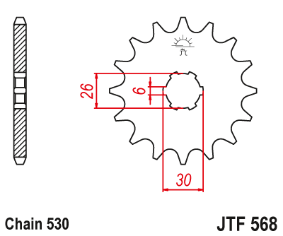 JT SPROCKETS gear wheel JTF568.16 (56816jt)